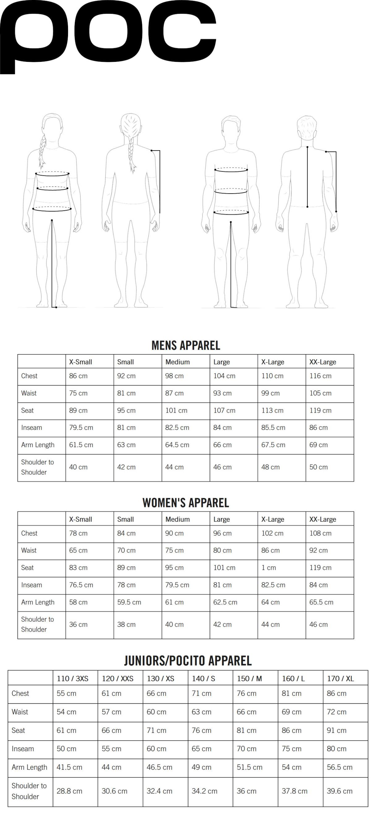 POC apparel size